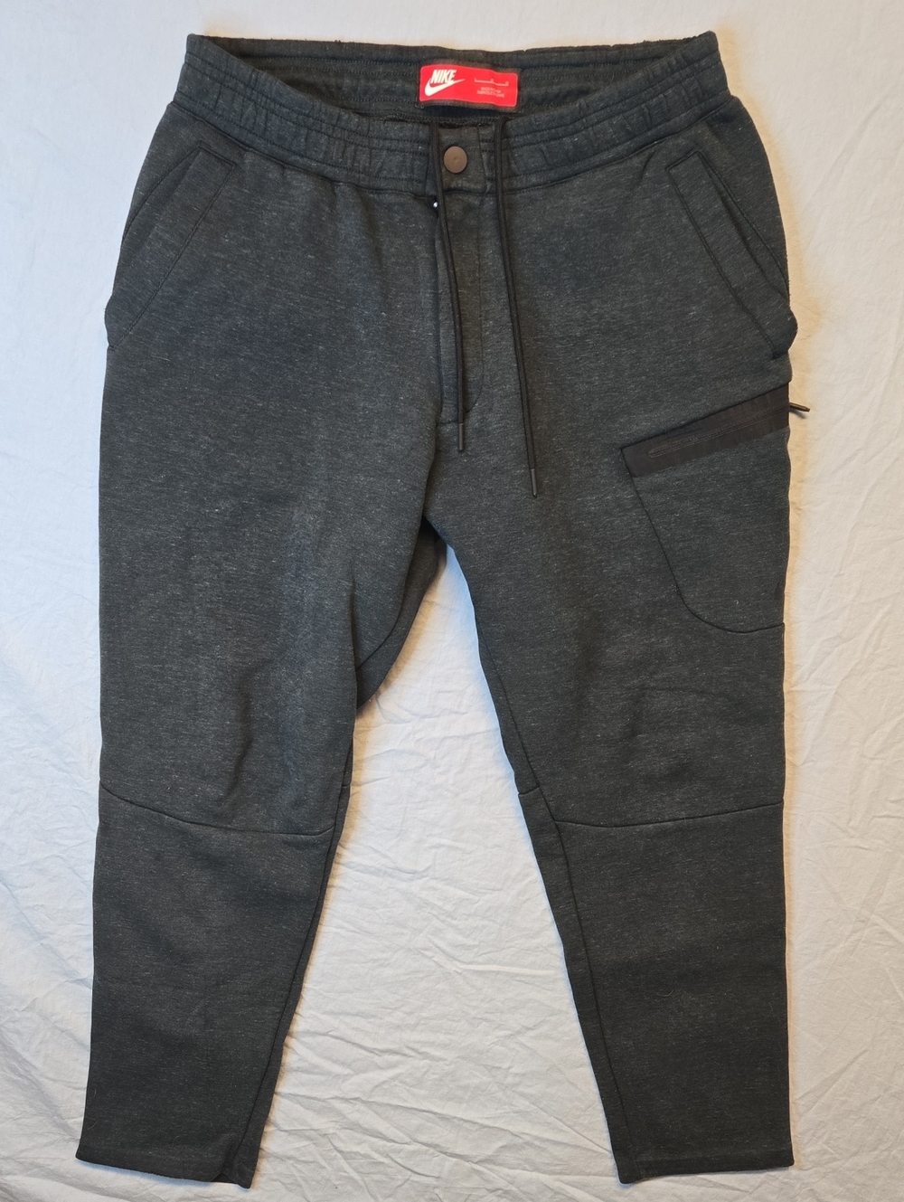 Nike Tech Dark Green Speckle Multi Pocket Jogger Sweatpants